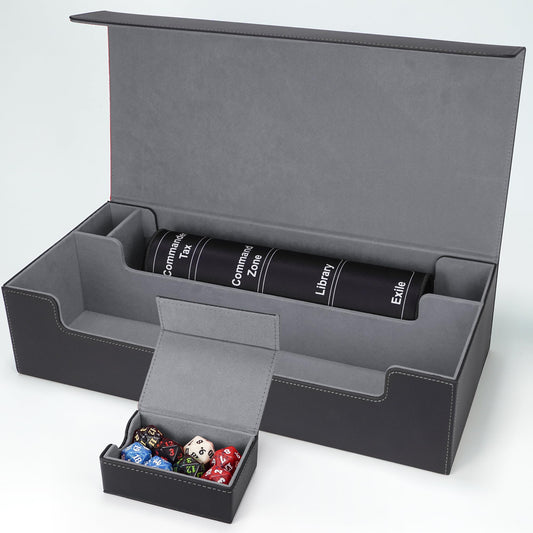 AFIING MTG deck box showing five display card boxes for organized decks and quick access