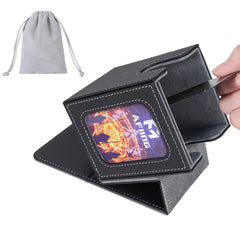 AFIING MTG deck box with commander side window for quick deck ID