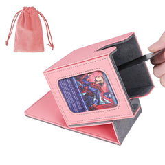 AFIING MTG deck box with side window displaying the commander for quick deck identification