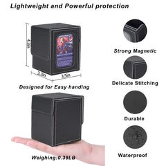 AFIING deck box includes two dividers, a dice bag, and a top loader