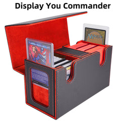 AFIING dual-deck box design keeps two commander decks organized for travel.