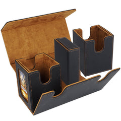 AFIING MTG deck box interior microfiber lining prevents scratches during transport.