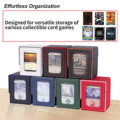 AFIING PU leather outer shell protects cards during transport.