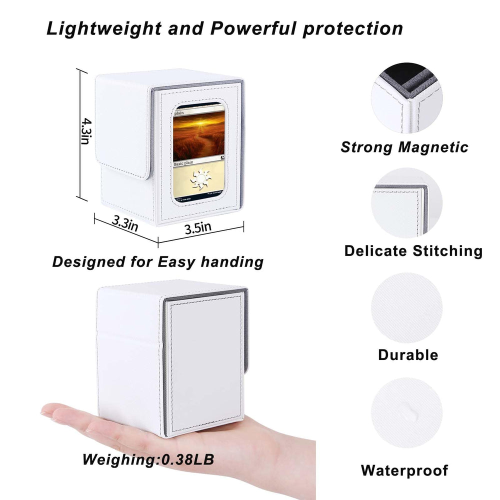 AFIING deck box offers top-loader pocket for safe storage.