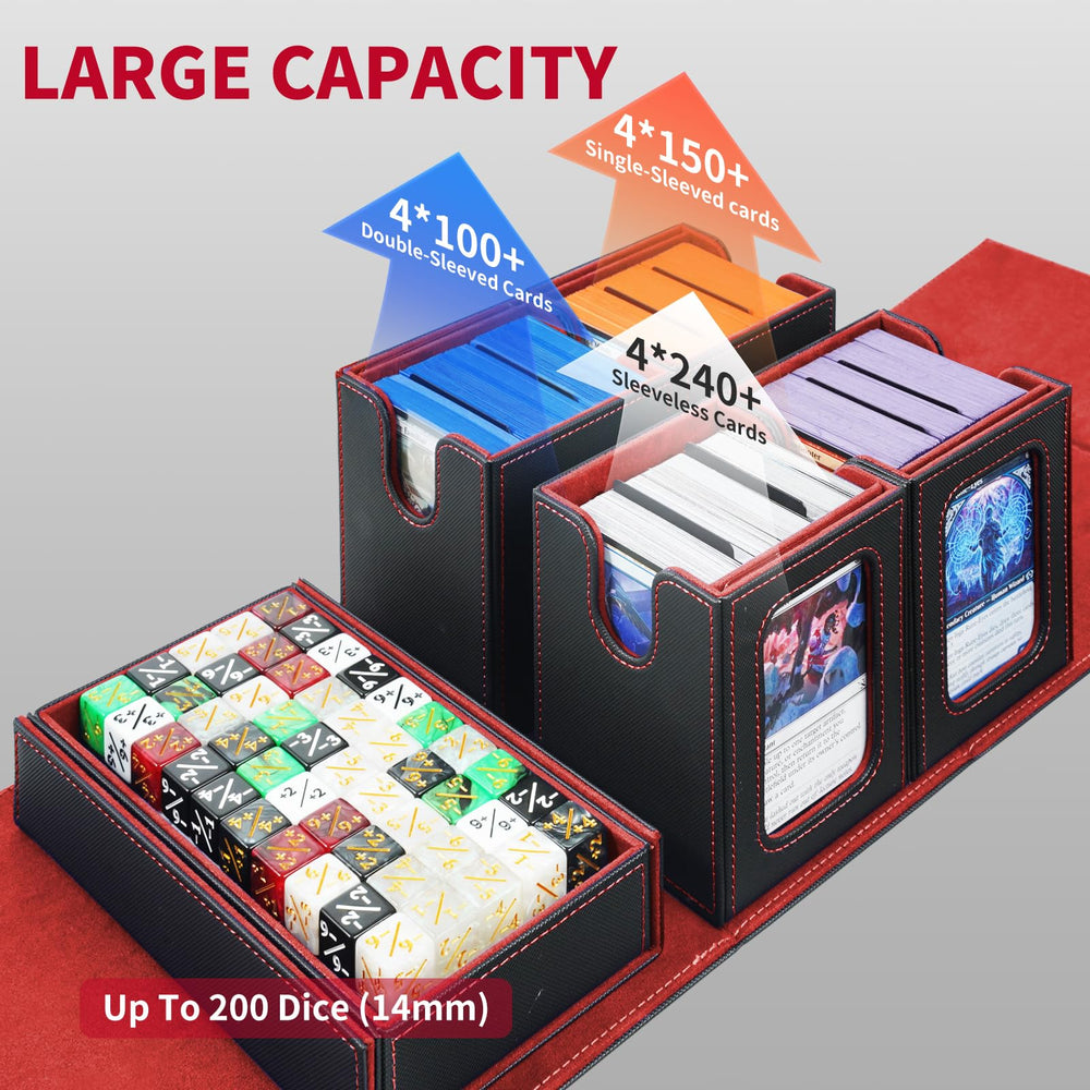 Rigid Toploader holders protect valuable cards during transport and play.
