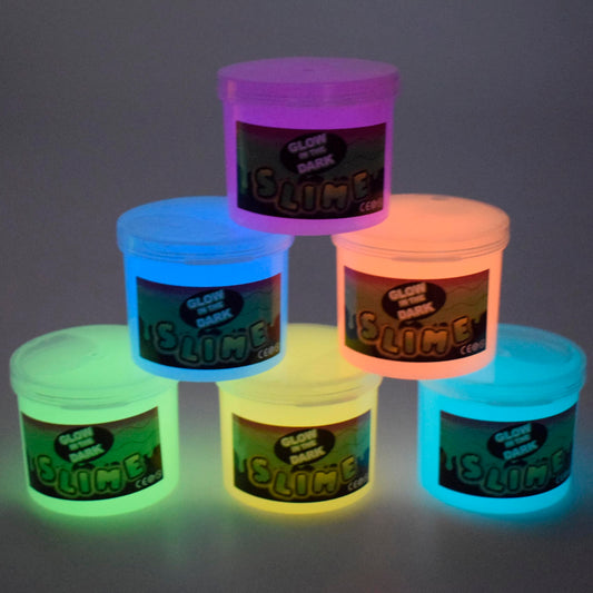 Afofall glow-in-the-dark slime kit packaging displays nocturnal fun.
