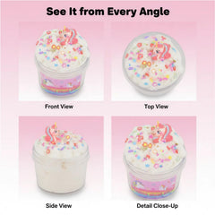 Afofall Unicorn Cloud Slime in reusable container for long-term play
