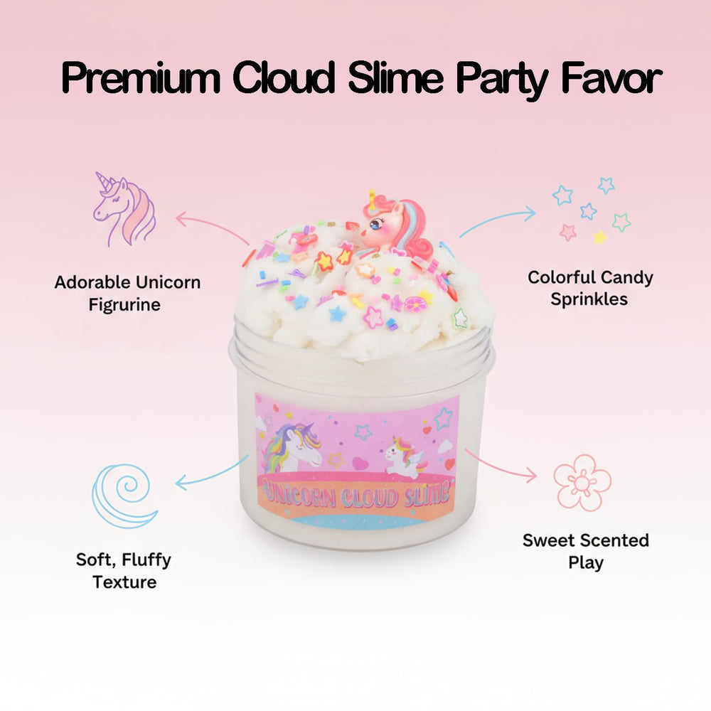Afofall Unicorn Cloud Slime star candy add-ins for colorful mixing