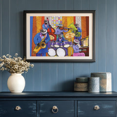 African American Expressions 500-piece Jazz Puzzle gift packaging, ready for gifting to jazz enthusiasts.