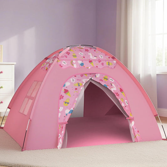 AFUNX Kids Play Tent with unicorn prints for imaginative play
