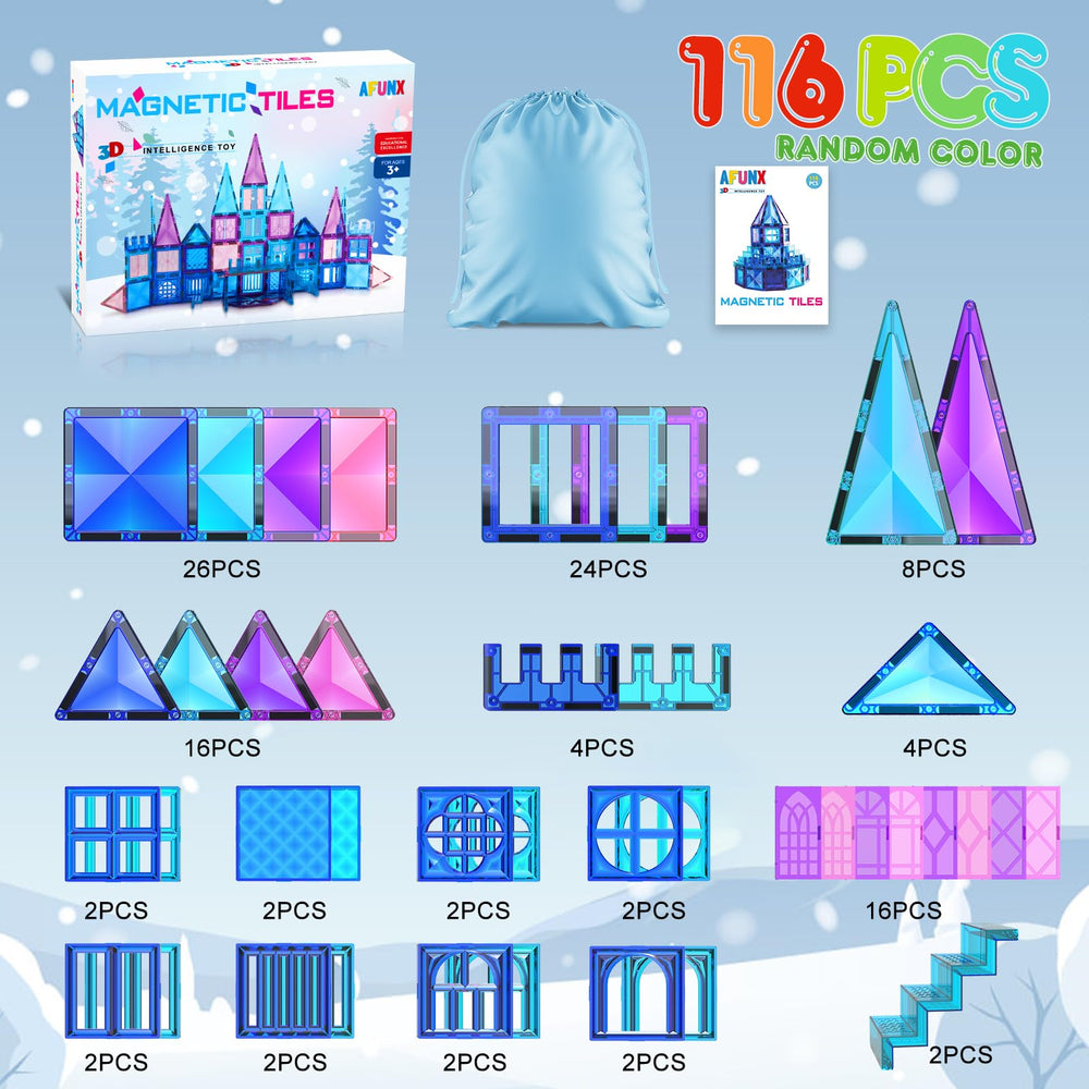 AFUNX magnetic tiles gift idea for birthdays and holidays.