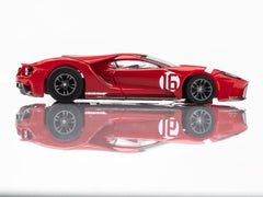 AFX Ford GT Heritage #16 exposed carbon fiber close-up highlights modern tech