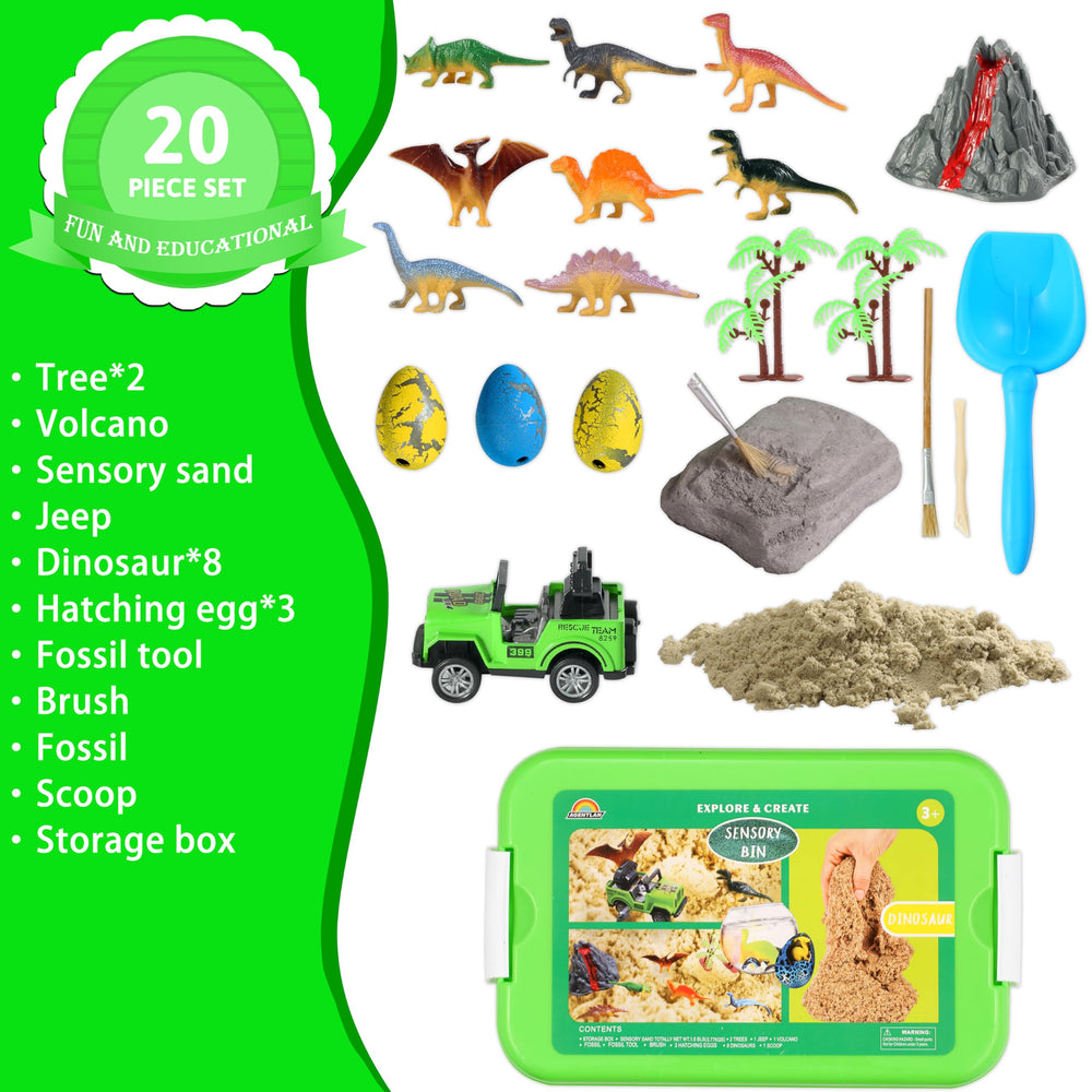 AGENTLAN Dinosaur Sand Dig Figures boost fine motor skills and storytelling.