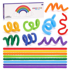 AGIFTMIND Sensory Sticks 8-pack colorful tubes promote calming focus and creativity
