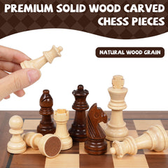 Agirlgle lightweight checkers pieces are easy to handle for all ages.