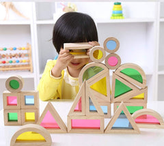Child playing with Agirlgle blocks to develop fine motor skills
