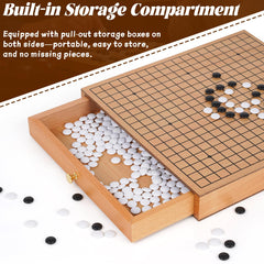 Agirlgle resin stones in black and white provide smooth feel during play.