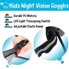 AGM Kids Night Vision Goggles night visibility up to 25 feet for safe exploration.