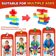 AGMJFN magnetic blocks with safe rounded edges support engaging play.