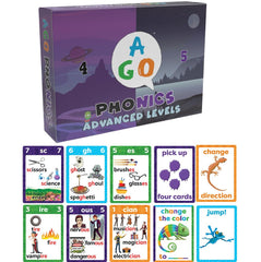 AGO Phonics Level 4 purple deck for structured spelling practice and phoneme recognition.