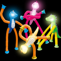 AGRASIV dinosaur pop tubes LED light up pack for sensory play.