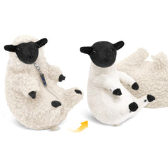 AGRIMONY cute shaved sheep plush with beige wool coat for cozy playtime.