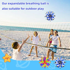 AGSIXZLAN expandable ball in expanded state for sensory engagement