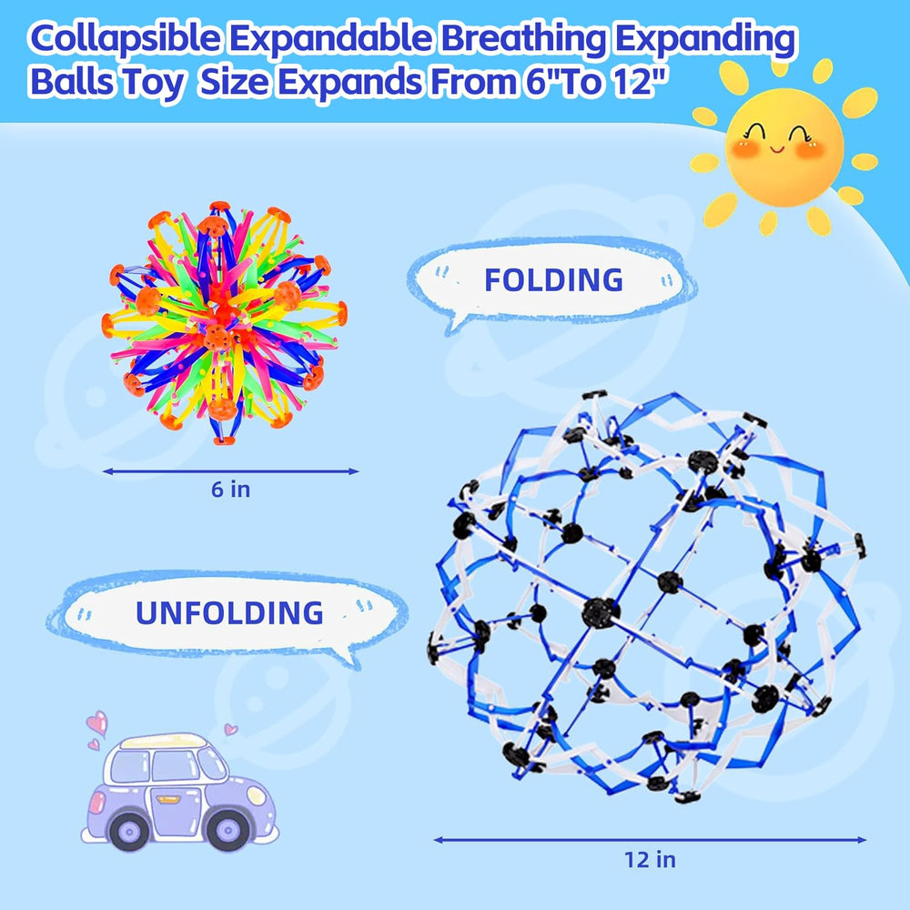 AGSIXZLAN colorful sphere expandable ball side view supports stress relief and concentration