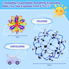 AGSIXZLAN colorful sphere expandable ball side view supports stress relief and concentration