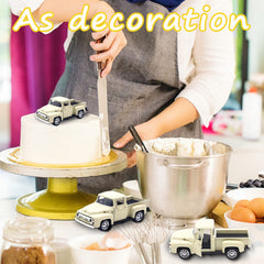 AGSIXZLAN Little Beige Truck Toy holiday-ready decor for shelves