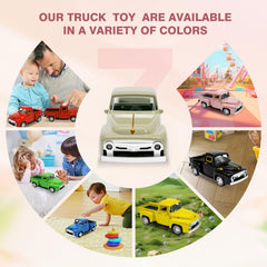 AGSIXZLAN Little Beige Truck Toy pull-back action provides battery-free fun