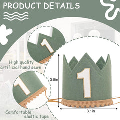 Close-up of Agvgaza crown's soft felt and number 1 detail for comfy wear.