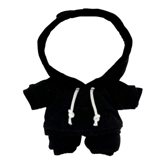 Ahdesana 17cm doll hoodie set front view shows easy dressing and snug fit