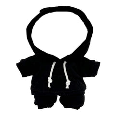 Ahdesana 17cm doll hoodie set front view shows easy dressing and snug fit