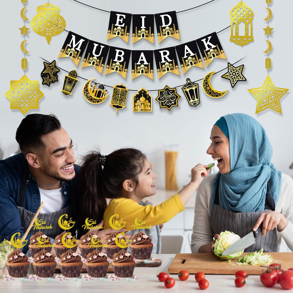 AhfuLife cupcake toppers set for festive dessert accents