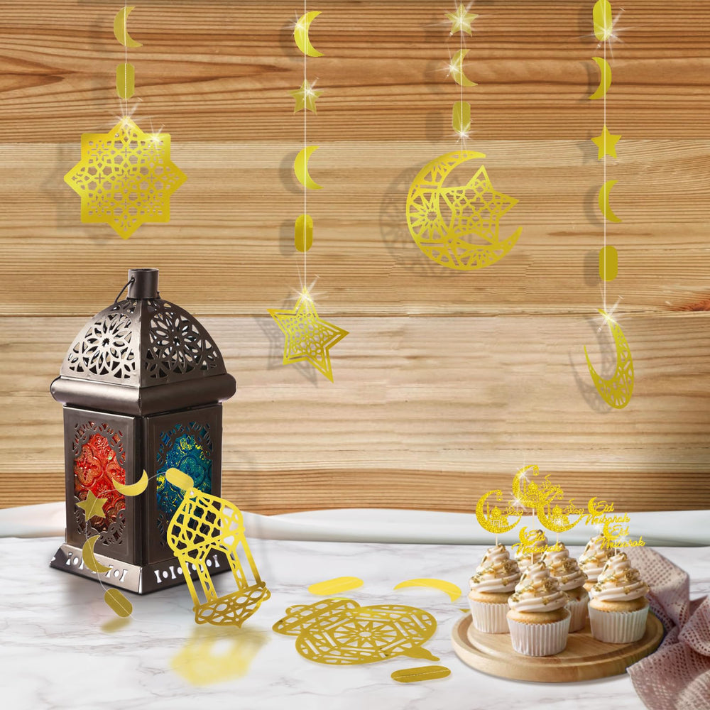 AhfuLife mosque lamp decoration garland adds elegant Ramadan ambiance