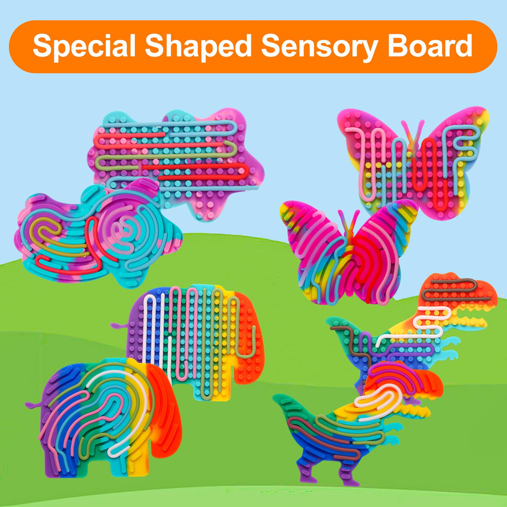 AHHSOY sensory board elephant features safe, durable silicone for everyday play.
