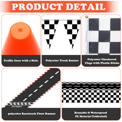 AHIER 9.8ft checkered pennant banner offers bold race branding.
