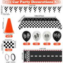 AHIER checkered flags on sticks for quick finish-line accents at events.
