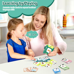 AHJ Talking Flash Cards insert card for word readouts and sounds