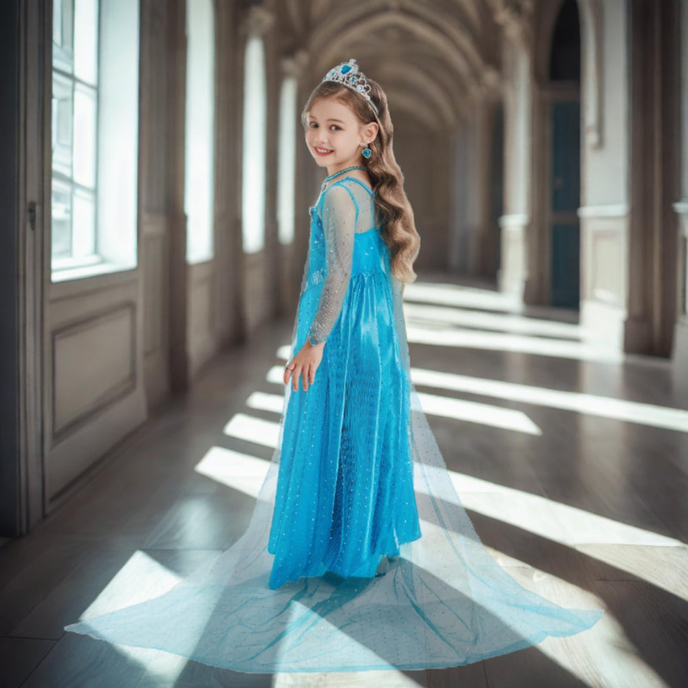 AHLPO Elsa Dress magic wand adds drama to pretend adventures