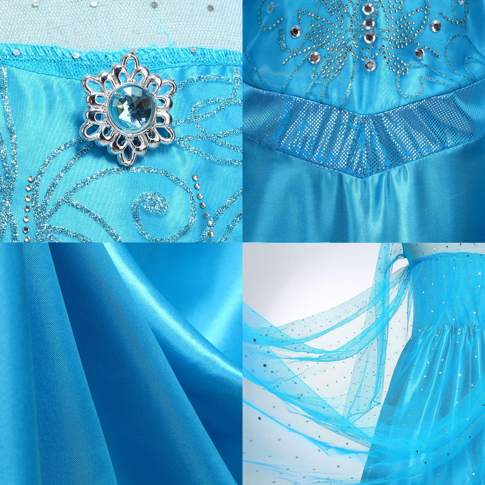 AHLPO Elsa Dress wig braid completes the princess cosplay look