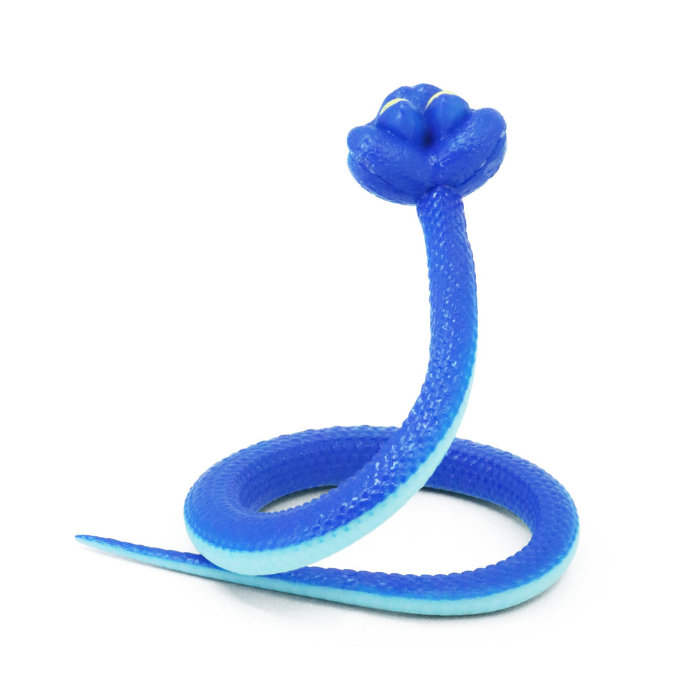Ahlsense blue cartoon snake collectible display piece for shelves