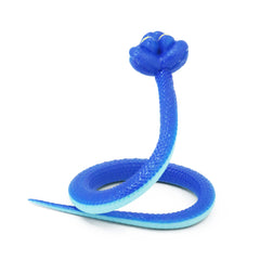 Ahlsense blue cartoon snake collectible display piece for shelves
