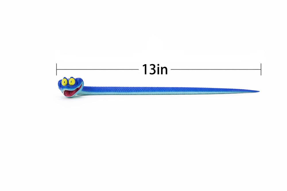 Ahlsense blue cartoon snake full body 13-inch bendable for creative play