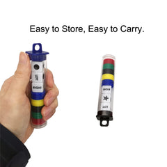 Ahoper three dice and thirty chips in a colorful set for lively rounds
