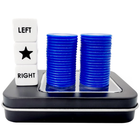 Ahoper Left Right Center dice game blue dice for fast-paced rounds