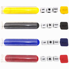 Ahoper round tube storage keeps game compact during travel.