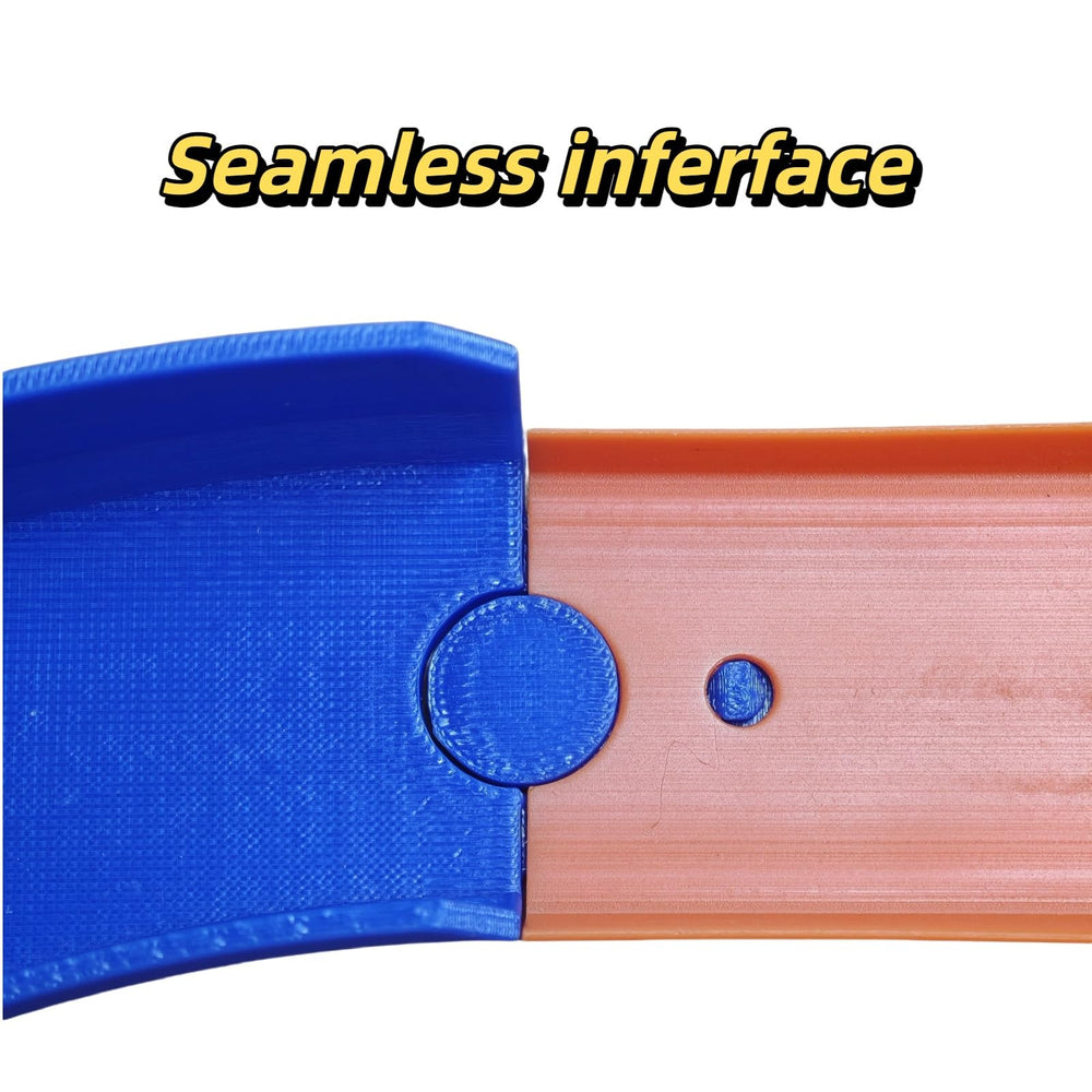 AHPOON L-size track piece, 3D-printed, for durable extensions.