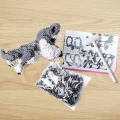 AHZILEI Schnauzer Dog table decor idea with finished figure.